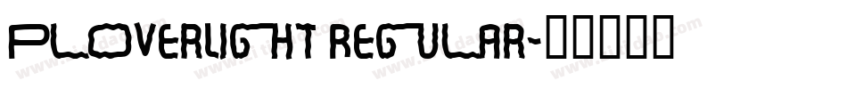 PloverLight Regular字体转换